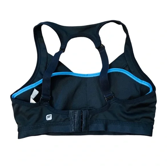 Fabletics Black Mesh Sports Bra SMALL - Picture 2 of 7